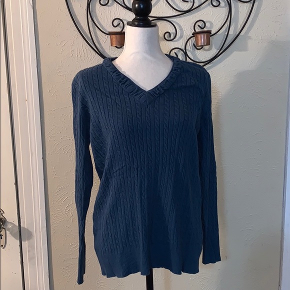 Eddie Bauer Blue Sweater - Picture 1 of 6